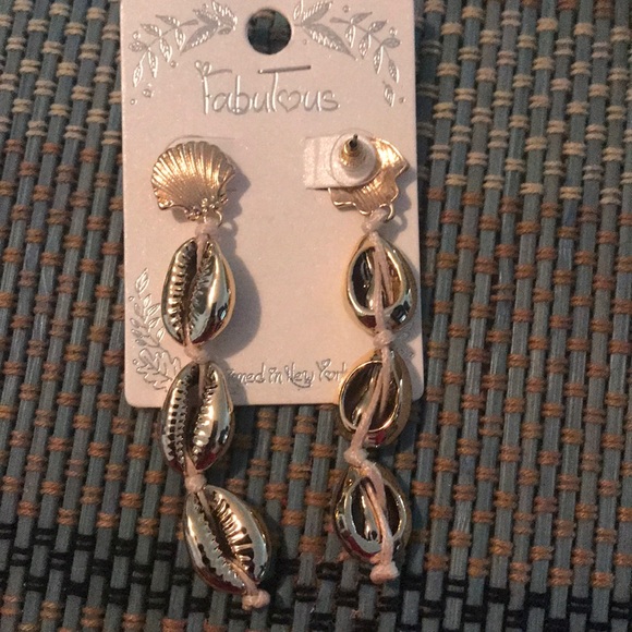 Boho Puka Dangling Earrings - Picture 4 of 4